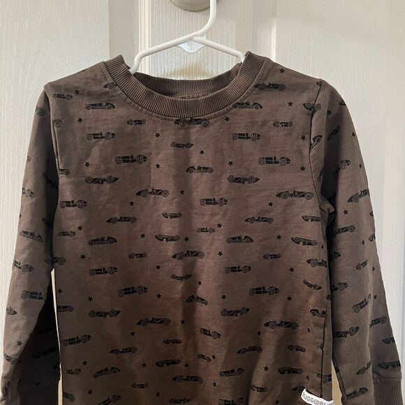 Ruggedbutts Vintage Race Car Crew Neck Sweatshirt Green Boys Size 4T - Picture 2 of 11